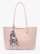 Schoudertas Braided Miniprix Roze braided A9113